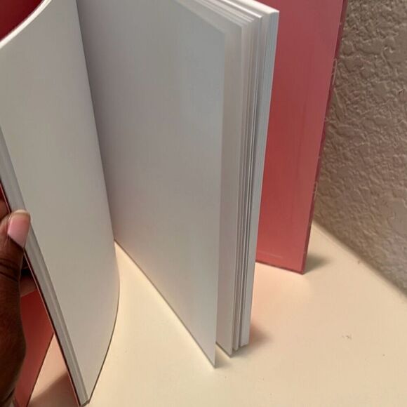 Gucci GG Monogram Logo Blank Journal Notebook Pink Star Print Sketchbook New - Picture 8 of 9